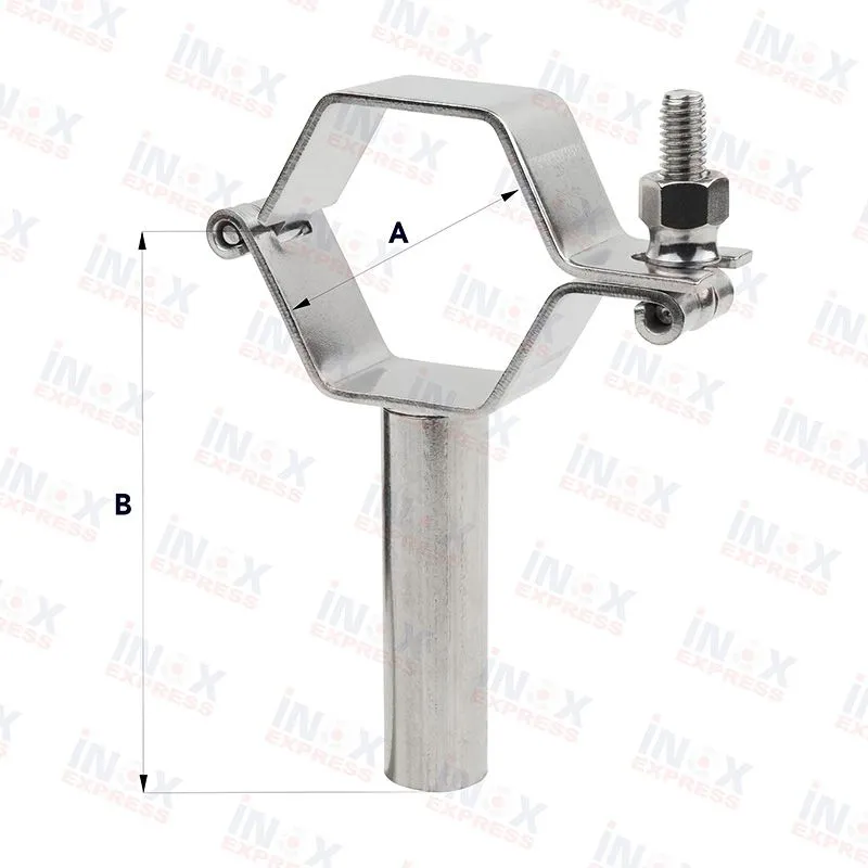 Collier Hyxagone Inox